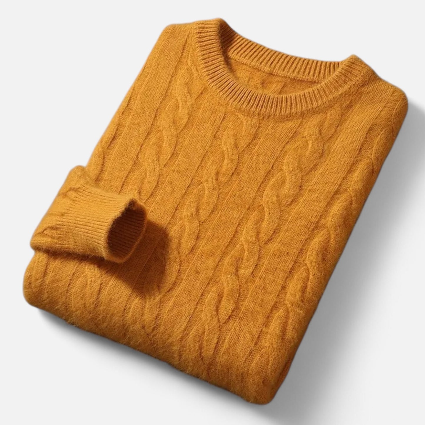 Chardon | Men’s Cable Knit Round Neck Pullover