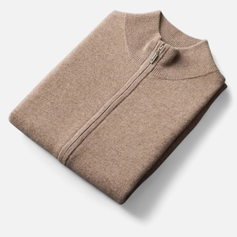 Chardon | Men’s Wool Mock Neck Zipper Vest