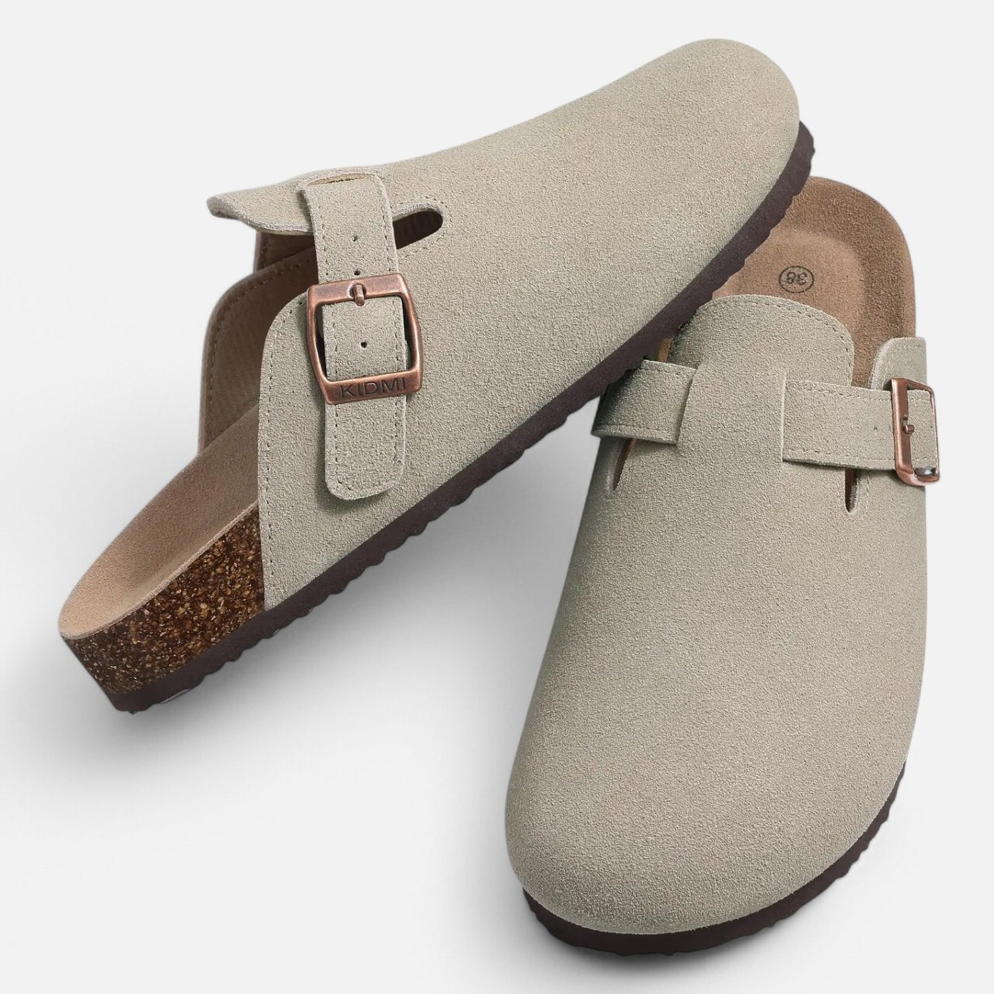 Chardon | Women’s Suede Clogs – Natural, Supportive, Effortless