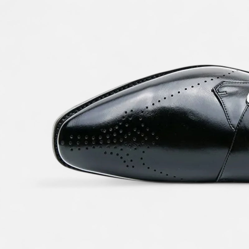 Chardon | Men’s Leather Side-Buckle Shoes