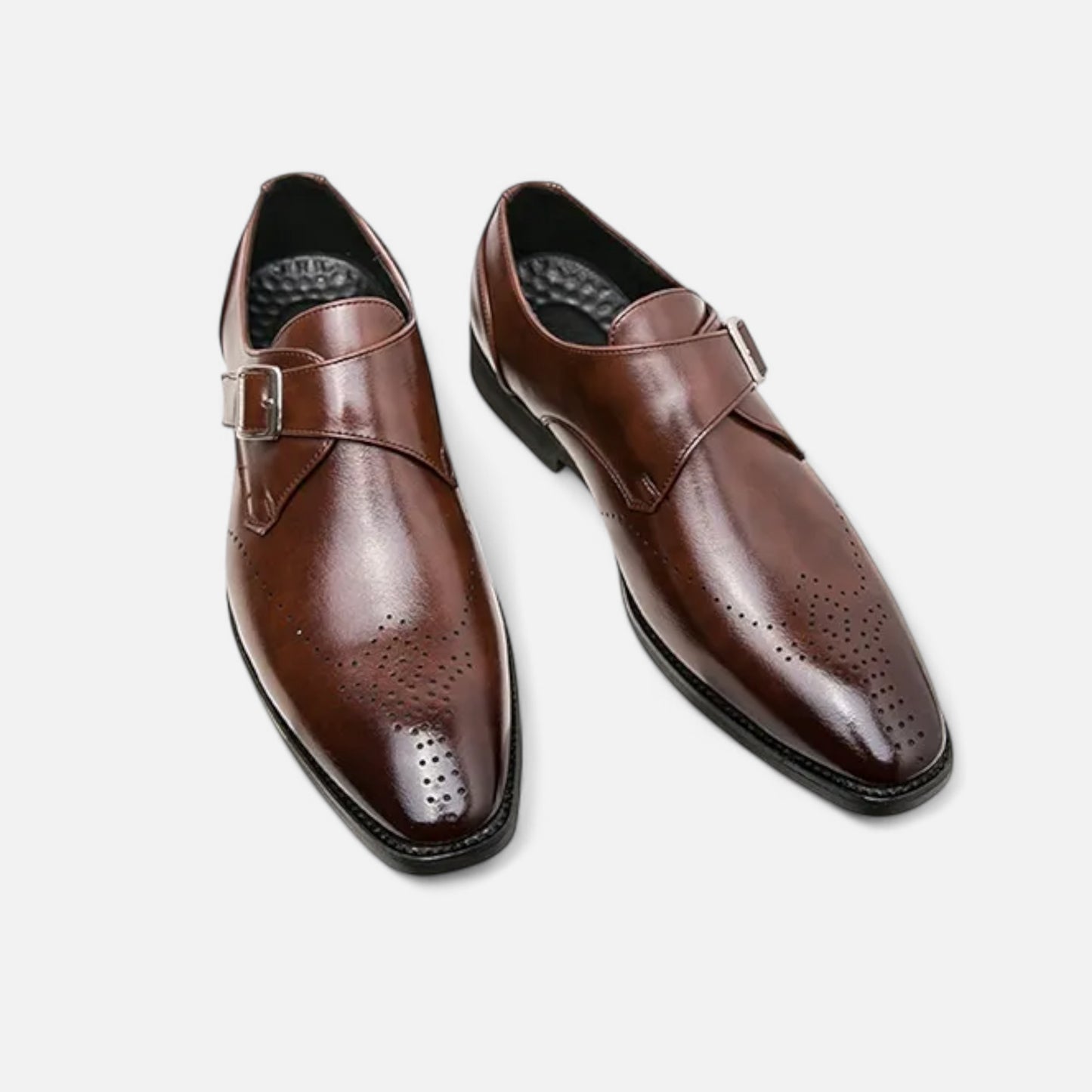 Chardon | Men’s Leather Side-Buckle Shoes