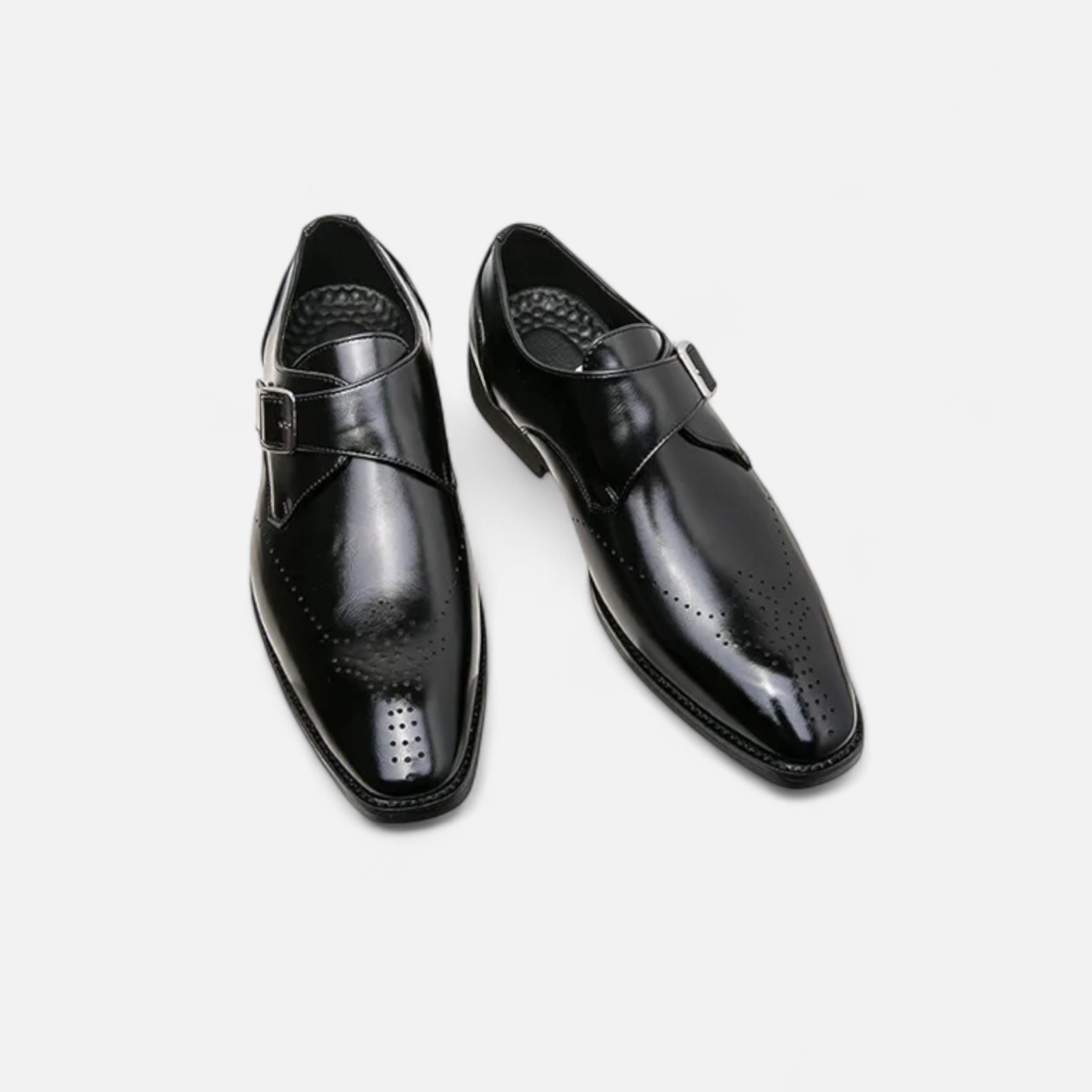 Chardon | Men’s Leather Side-Buckle Shoes