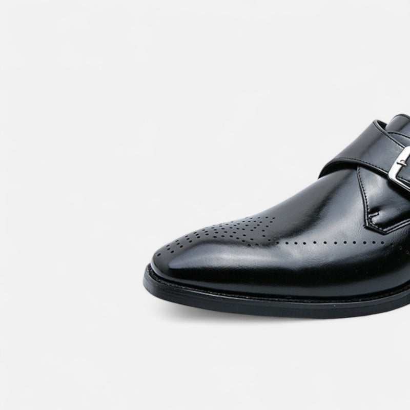 Chardon | Men’s Leather Side-Buckle Shoes