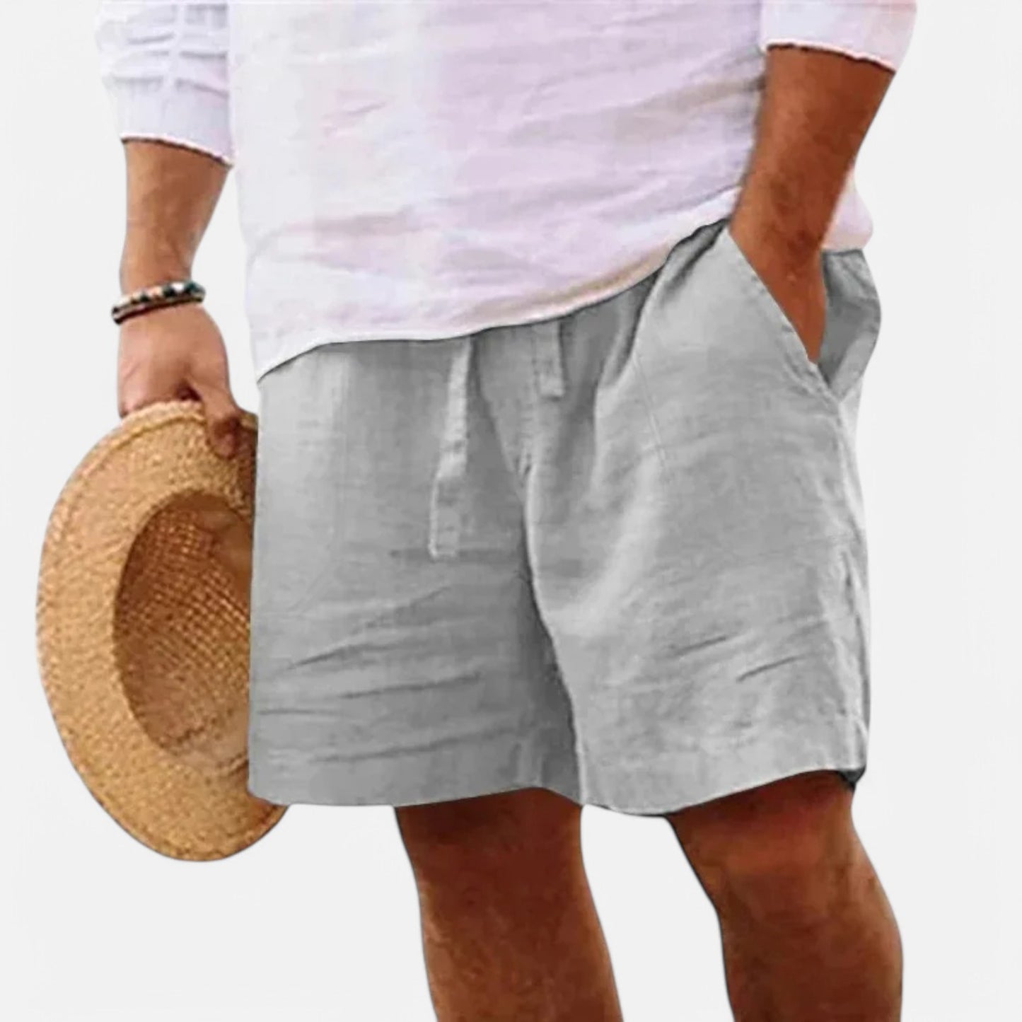 Chardon | Men’s Linen-Cotton Shorts – Light, Cool, Refined
