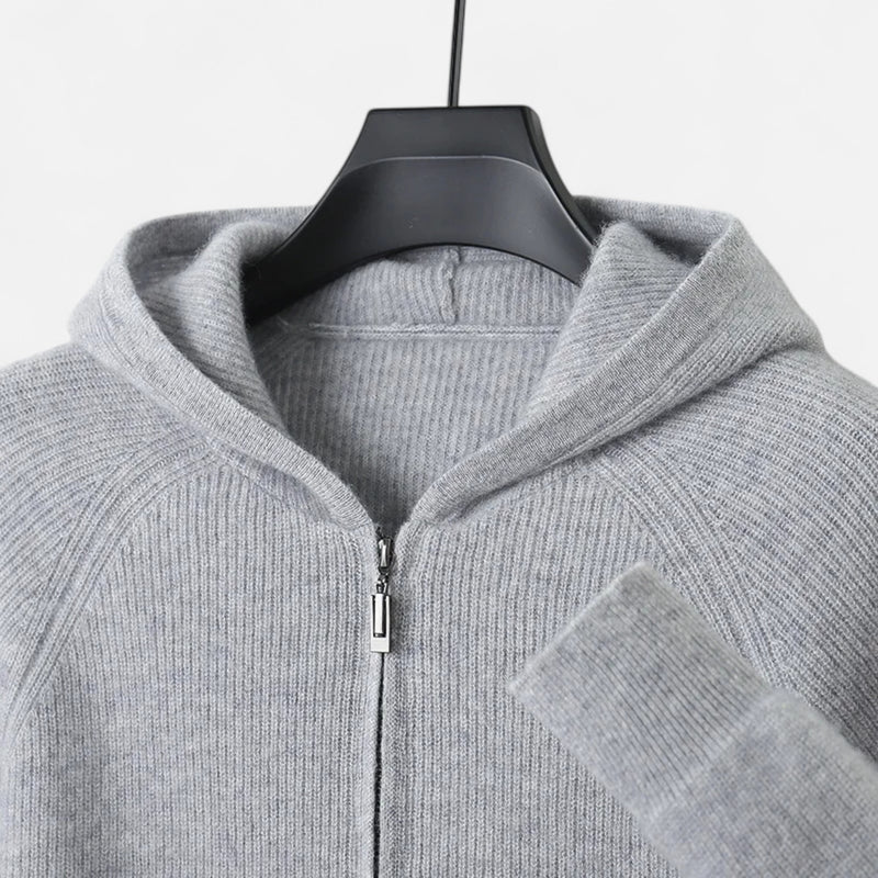 Chardon | Men’s Merino Wool Hooded Zipper