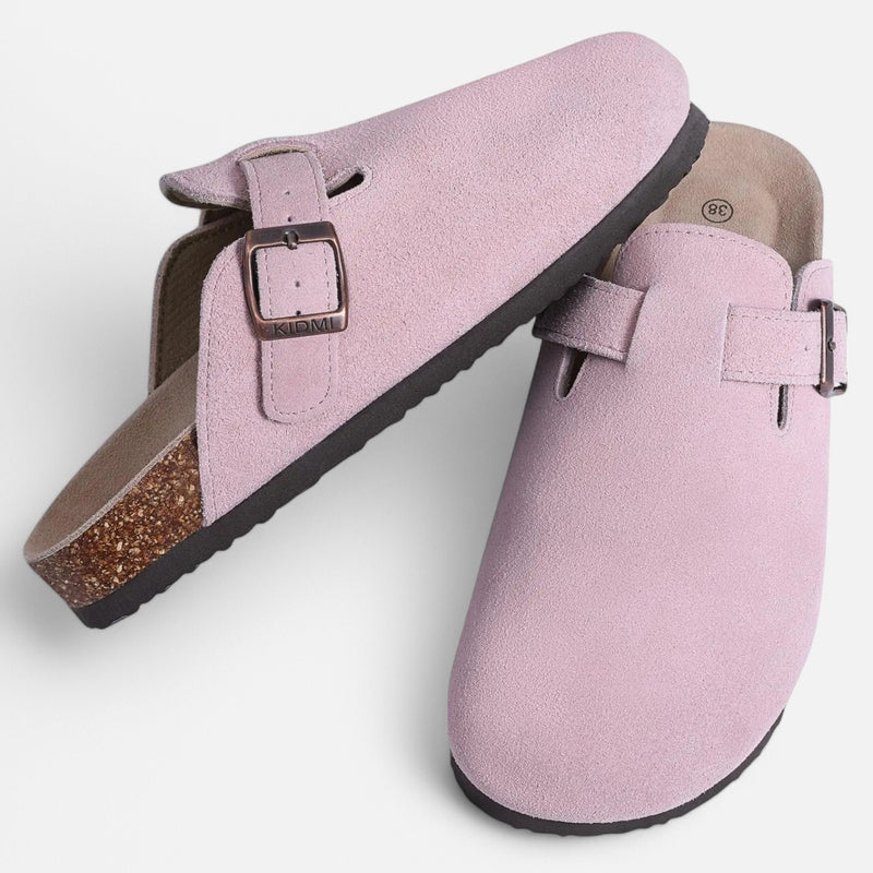 Chardon | Women’s Suede Clogs – Natural, Supportive, Effortless