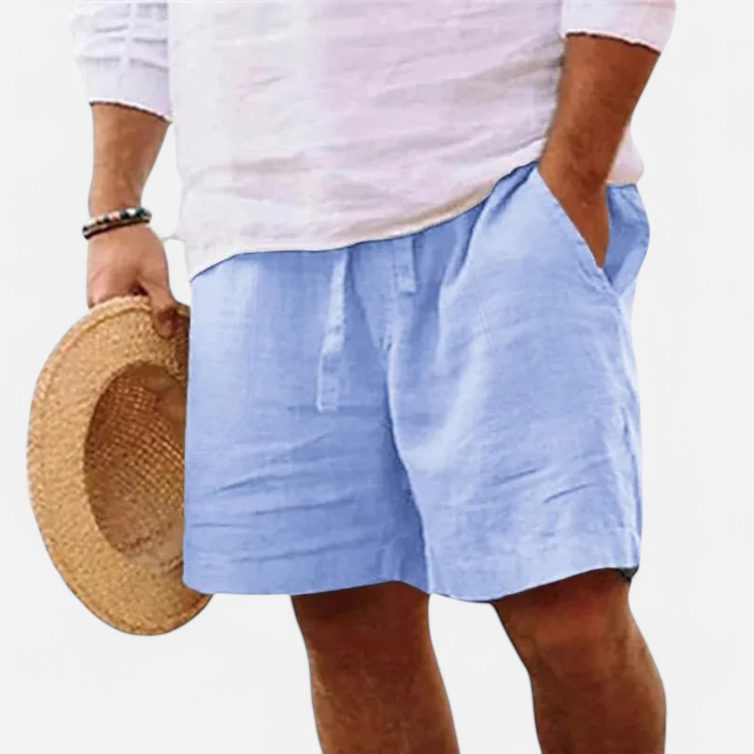 Chardon | Men’s Linen-Cotton Shorts – Light, Cool, Refined
